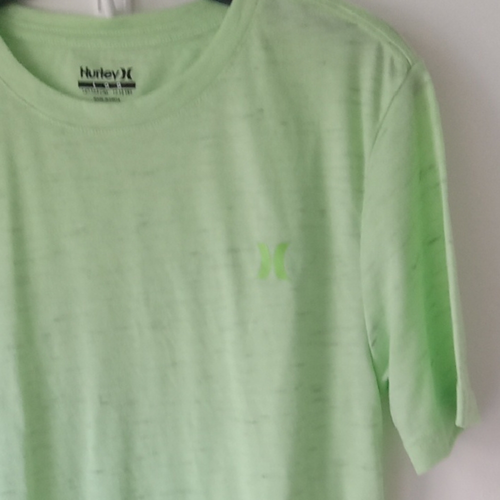 Hurley Boy's Short Sleeve Tee Size L, Lime Green - Picture 4 of 6